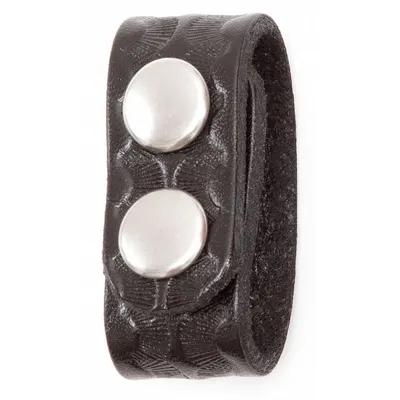 GOULD & GOODRICH, INC. Belt Keeper: Basketweave Leather, 3/4 in Wd, Black - Belt Keepers