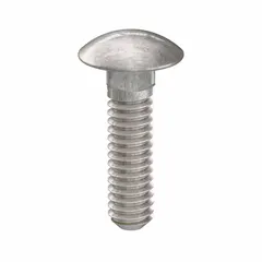 This carriage bolt features a square neck that prevents rotation during tightening, making it suitable for fastening metal to wood or metal to metal. Made from 316 stainless steel with a plain finish, it offers corrosion resistance for outdoor, marine, and chemical environments. Thread size is 1/4"-20, length is 1 inch, and it comes in a 10-pack.