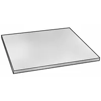 ABS Sheet: 0.0625 in Thick, 4 ft x 8 ft, Opaque, Black, 6,000 psi Tensile Strength, 12 kJ/m2