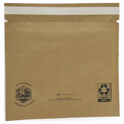CURBY Recyclable Padded Honeycomb Mailer #2, Yellow Paper, 80 Pack - Recyclable Padded Honeycomb Mailers