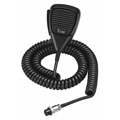 ICOM Hand Microphone: Fits Icom, For A220 Series, 32 in Cord, Push To Talk, Noise Cancelling - ICOM-Compatible Microphones & Speakers