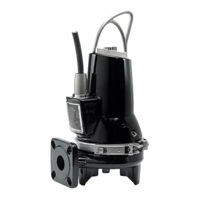 Grundfos Grinder Pump: Horizontal, Three Phase, 4 4/25 hp, 208/230V AC, 2 in Flange - General Purpose Sewage Grinder Pumps