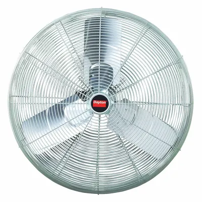 Dayton Misting Fan: 30 in Blade Dia, 2 Speeds, 1/2 hp Motor HP, Non-Oscillating - Misting Industrial Pedestal Fans