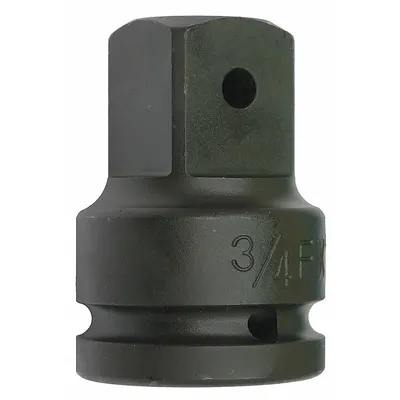 WESTWARD Impact Socket Adapter: 3/4 in Input Drive Size, Phosphate, 1 in Output Drive Size - 3/4" Drive Impact Socket Adapters