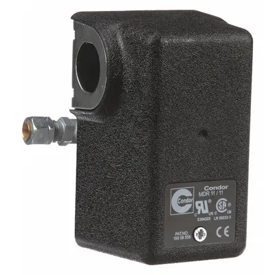 CONDOR USA, INC Pressure Switch: Std, 20 psi – 105 psi, 1/4" FNPT - General Purpose Pressure Switches for Air & Water