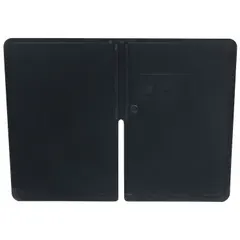 This cross-stacking bin divider measures 4 3/4 inches by 3 3/4 inches and is not electrostatic discharge conductive. It is used to subdivide cross-stacking bins into smaller compartments for organizing small parts, fasteners, or components in industrial storage systems where ESD protection is not required.