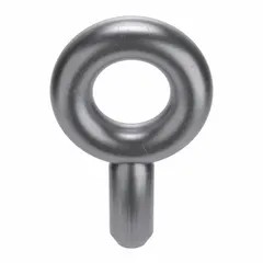 Steel, plain finish eye bolt blank with a 3 3/4 in shank length and a 2 7/8 in eye inside diameter. Designed for lifting and rigging applications where a threaded eye bolt without a shoulder is required. Nut not included. Made in USA.