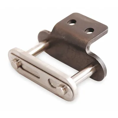 TSUBAKI Attachment Link: For Lube-Free Roller Chains, A-2, 60, Single Strand, 3/4 in Pitch - Attachment Links for ANSI Standard Chains