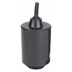 This general-purpose tether float switch is configured normally open for pump-down applications. It operates at 115/230V AC and features a 20 ft cord length with a 45° above horizontal activation angle. Suitable for level sensing in sump pits, tanks, and basins.