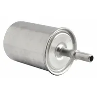 In-line fuel filter with cellulose media and 2 5/16 in outside diameter. Designed for Chevrolet/GMC applications, including GMC buses. Removes contaminants from diesel or gasoline to protect the engine