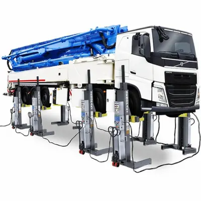 BENDPAK Vehicle Lift: 144,000 lb Load Capacity, 71 1/2 in Max Lift Ht, 1 in Min Lift Ht - Mobile Column Lifts