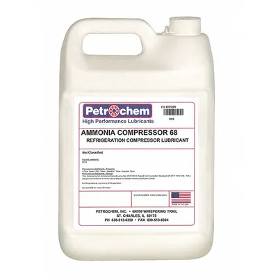 PETROCHEM Compressor Oil: 1 gal, Jug, 20 SAE Grade, 68 ISO Viscosity Grade - Air Compressor Oils
