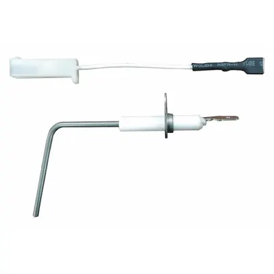 Supco Flame Sensor: Universal, Direct Spark Ignition, 45° Offset, 3 in Probe Lg - Universal Replacement Flame Sensors
