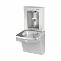 OASIS Drinking Fountain with Bottle Filler: On-Wall, 8 gph @ 50°F, Touchless Sensor, Stainless Steel (MPN PG8EBFT GST)