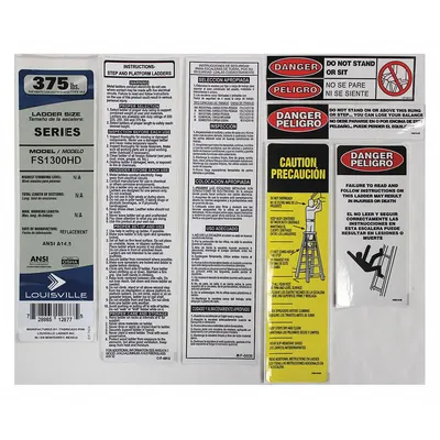 LOUISVILLE Label Kit: For 33J684/36Y472/36Y473/36Y474/36Y475/36Y476 - Material Handling Parts