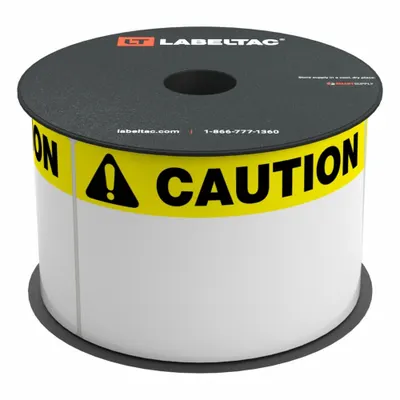 CREATIVE SAFETY SUPPLY LabelTac OSHA Header Supply: Caution, Yellow Caution OSHA Header Supply - LabelTac Caution Precut Label Rolls