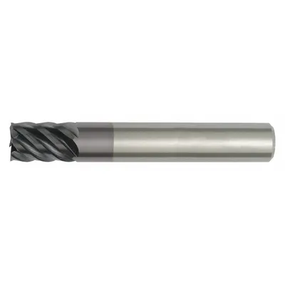 WIDIA HANITA Square End Mill: Carbide, TiAlN Coated, 6 Flute, 1" Mill Dia, 3" LOC - Carbide Square End Mills for Steel & Cast Iron