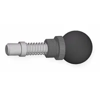 Weld Mount Retractable Spring Plunger: Ball Knob, 0.5 in Plunger Wd, 0.563 in Plunger Projection (MPN GI1/2S1.5-B--B3)