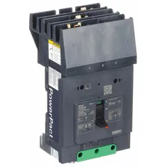 3-pole B-Frame molded case circuit breaker rated 45 A at 525V AC with a maximum interrupting rating of 100kA at 240V AC. Features fixed instantaneous trip, ABC phase connection, and aluminum mechanical lug terminals on the load end. Suitable for overcurrent protection in industrial power distribution systems.