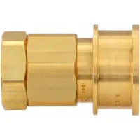 SNAP-TITE EA Series hydraulic quick-connect coupling body with 1/4 in coupling size, brass body, nitrile seal, and female NPTF connection. Used for quick, leak-free connection and disconnection of hydraulic lines in industrial fluid power systems