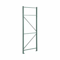 STEEL KING Pallet Rack Upright: Teardrop, 10 ft Overall Ht, 36 in x 3 in, Green, Steel (MPN RTFAP036120F01VG)