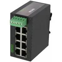 MURRELEKTRONIK Ethernet switch: Unmanaged, DIN Rail, 8 Ports, RJ45, 1000 mbps/Ethernet/Gigabit, IP40 (MPN 58173)