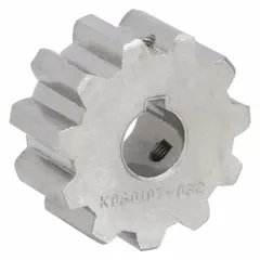 Splined hub with a 5/8" bore, used as a motor replacement part to connect a motor shaft to a driven component. Compatible with specific Dayton motor models including Mfr. No. 61003-583-X1DD, 61003-583-51DD, 61003-5154-X1DD, 61003-5154-51DD, 61003-5160-X1DD, and 61003-5160-51DD. Suitable for applications requiring torque transmission in industrial equipment such as conveyors and pumps.