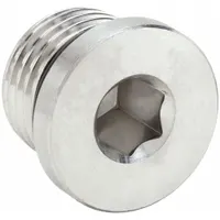 Plug: Plug, 316 Stainless Steel, 3/8 in, Male Threaded, 6,000 psi, 1/2 in Lg (MPN 6 HP5ON-SS)