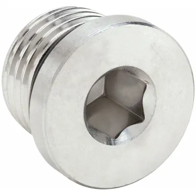 PARKER Plug: Plug, 316 Stainless Steel, 3/8 in, Male Threaded, 6,000 psi - Extreme Pressure Threaded Pipe Fittings