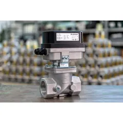 Proportional flow control valves. LMV modulating valves are used in combustion processes that require linear air or gas flow adjustment. The flow varies proportionally to the inner mechanism’s opening angle, resulting in a predictable flow rate. You can operate the valve with stage control (3-point, MZ3 servomotor) or continuous modulation (analog signals, MZ5 servomotor). Available with full or reduced gas orifice.