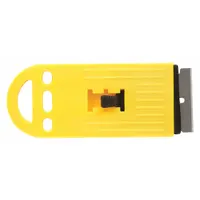 Replacement razor blade for scraping baked-on food residue and grease from oven interiors. Compatible with Whirlpool ovens. Helps maintain appliance cleanliness and performance