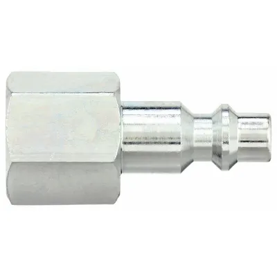 SPEEDAIRE Quick Connect Hose Coupling: 1/4 in Body Size, 1/4 in Hose Fitting Size - Industrial Interchange Steel Quick-Connect Air Coupling Plugs