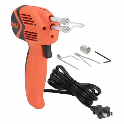 WELLER Soldering Gun Kit: 140 W, 900°F, Conical/Knife/Smoothing Tip - High Output Electric Soldering Guns