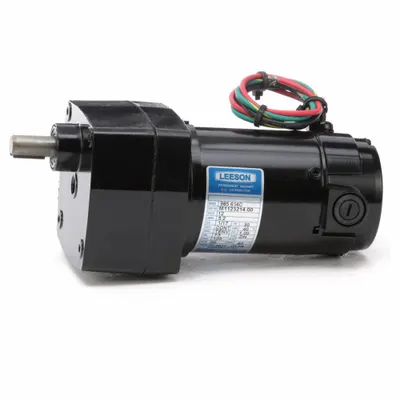 LEESON Parallel Shaft Gearmotors: Parallel, 12V DC, TENV, 30 RPM, 100 in-lb Max Torque - Parallel Shaft DC Gearmotors