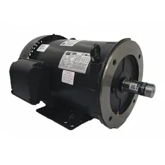 This Dayton 3-phase AC motor features a C-face with rigid base mounting and a totally enclosed fan-cooled (TEFC) enclosure. It delivers 3 hp at 1765 RPM and operates on 230/460V AC at 60 Hz with full load current ratings of 8.43/7.62 A. Suitable for powering pumps, fans, conveyors, and compressors in industrial environments.