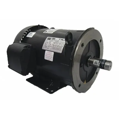 Dayton General Purpose Motor: C-Face/Rigid Base Mount, Totally Enclosed Fan Cooled - C-Face with Rigid Base 3-Phase General Purpose AC Motors