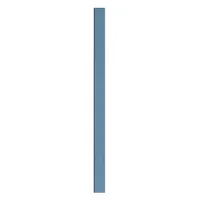 ASI GLOBAL Partition Column: Plastic Polymer, Pebble, Blue, 82 in Ht, 5 in Wd, 1 in Thick (MPN 40-90870553-9509)