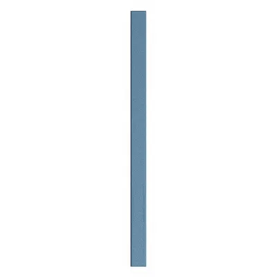 ASI GLOBAL PARTITIONS Partition Column: Plastic Polymer, Pebble, Blue, 82 in Ht, 5 in Wd - Pilasters for Bathroom Partitions