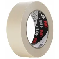 3M Masking Tape: 101+, Tan, 11/16 in Roll Wd, 60 yd Overall Roll Lg, 5.1 mil Thick, Rubber