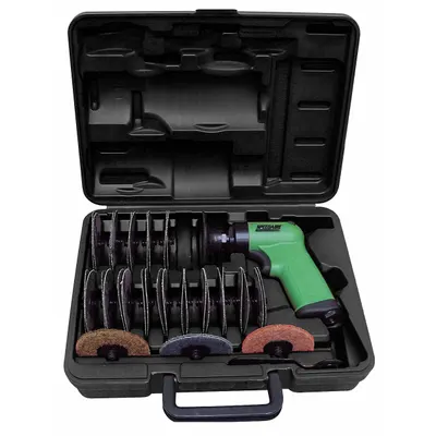 SPEEDAIRE Air Grinder Kit: 3 in Wheel Dia, 0.5 hp Horsepower, 16,000 RPM Max. Speed - Compact Air-Powered Angle Grinders