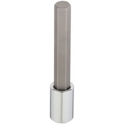 WESTWARD Socket Bit: 1/2 in Drive Size, Hex Tip, 17 mm Tip Size, 5 1/4 in Overall Lg - Hex Bit Sockets