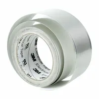 This general-purpose foil electrical tape is 2 inches wide, 18 yards long, and 2.6 mils thick. It is rated for 600 volts and comes in brown. Suitable for electrical insulation, splicing, and harnessing in industrial and commercial applications