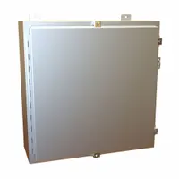 HAMMOND Electrical Enclosure: Aluminum, 24 in x 24 in x 8 in, NEMA 12/13/4/4X, w/Panel, Solid Cover (MPN 1418N4ALJ8)