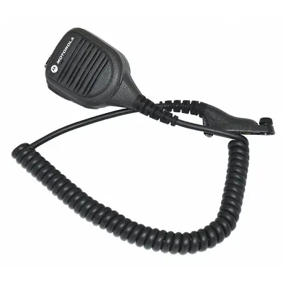 MOTOROLA Speaker Microphone: Fits Motorola, For DP4000e Series, 27 in Cord, Push To Talk - Motorola-Compatible Microphones & Speakers