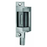 VON DUPRIN Electric Door Strike: 1 1/4 in Wd, 4 7/8 in Ht, Cylindrical/Mortise, Stainless Steel (MPN 6211 24V US32D DS CON)