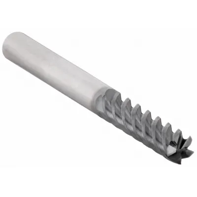 WIDIA HANITA Square End Mill: Carbide, AlTiN Coated, 5 Flute, 1/4" Mill Dia, 1-1/4" LOC - Carbide Square End Mills for Steel & Cast Iron