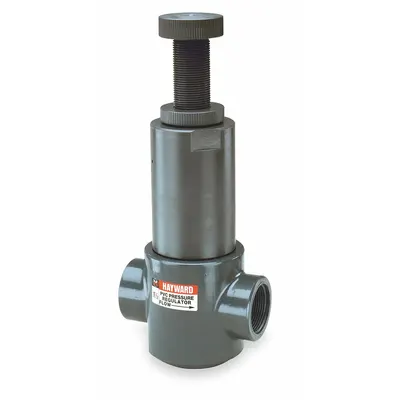 HAYWARD Pressure Regulator: PVC, FPM, Threaded x Threaded - Corrosive & Ultra-Pure Liquids Pressure Regulators