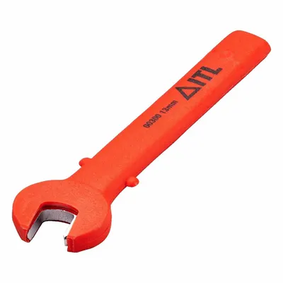 ITL Open End Wrench: Alloy Steel, Chrome, 1/2 in Head Size, 5 3/4 in Overall Lg - SAE, Single End, Open End Wrenches