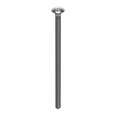 FOREVERBOLT Carriage Bolt: Square Neck, 1/4"-20 Thread Size, 5 1/2 in lg, Stainless Steel - 18-8 Stainless Steel Square Neck Carriage Bolts