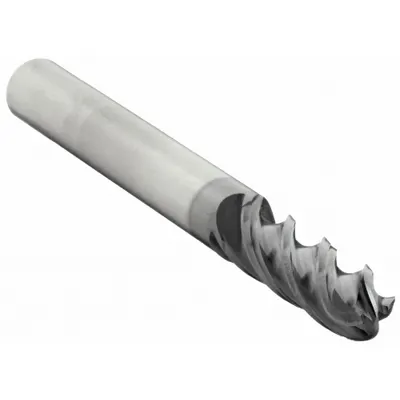 WIDIA HANITA Ball End Mill: Carbide, AlTiN Coated, 4 Flute, 7/16" Mill Dia, 7/8" LOC - Fast-Cutting Carbide Ball End Mills for Steel & Cast Iron